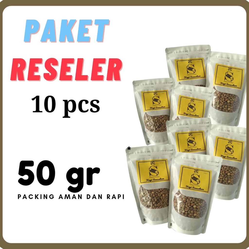 

Paket Reseller Green Bean Coffee 50 gr 10 Pcs