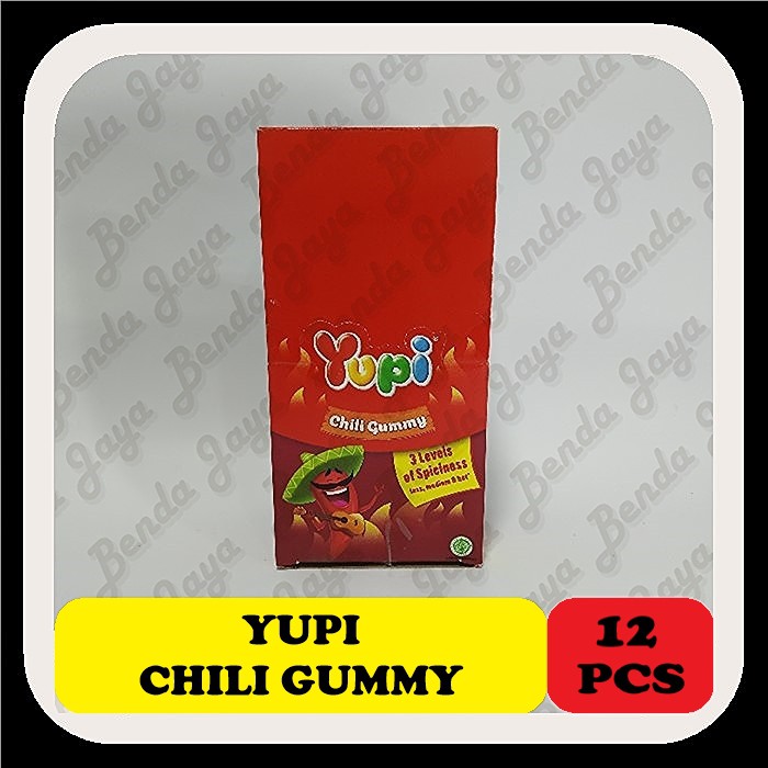 Yupi Chili Gummy 1 box isi 12 Permen Yupi Chili Gummy