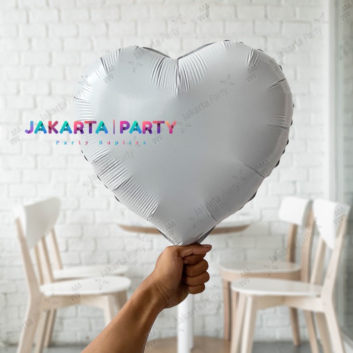 Balon Foil Love Putih / Balon Love Putih / Balon Love / Balon Hati