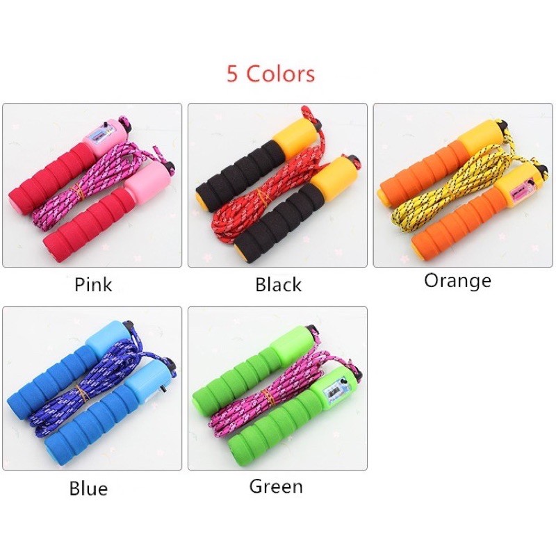 AGB - ATSL29 Tali Skipping Dengan Penghitung / Jump Rope Olahraga Lompat Tali Import-7