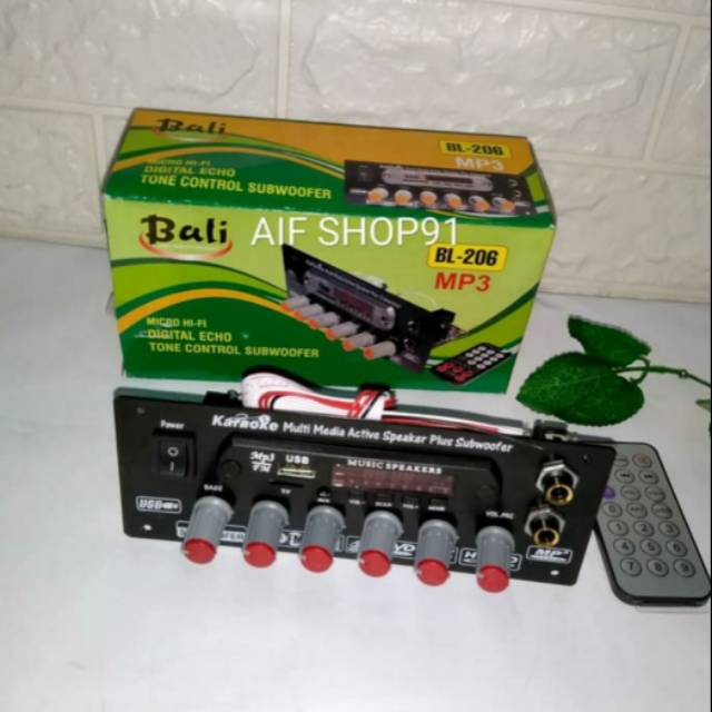 Kit Tone Control Digital Echo Subwoofer + Mp3 BL 206