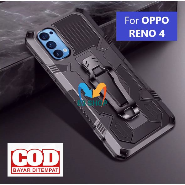 CASE HP OPPO RENO 4 STANDING BACK KLIP HARD CASE HP NEW COVER