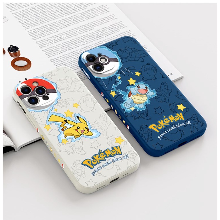 Pokémon Pikachu case iphone for iphone 13 12 11 pro max Xs max XR 7 8 plus se2020 all-inclusive anti-fall soft shell