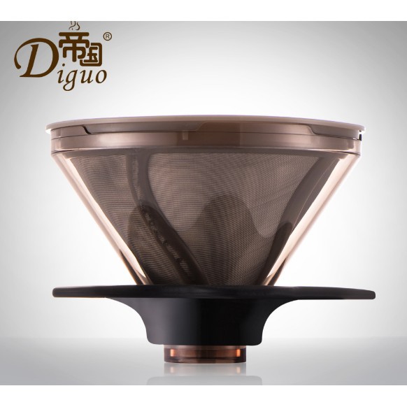 Diguo V60 Coffee Dripper Double Filter 1-2 Cup DG-98 / Diguo V60 Permanent Dripper Pour Over