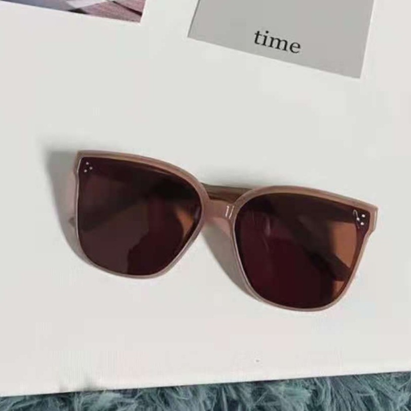 Kacamata Wanita Pria  Anti Radiasi UV Fashion Sunglasses Eyewear Kacamata Andin-ka-17 C9 coklat tua