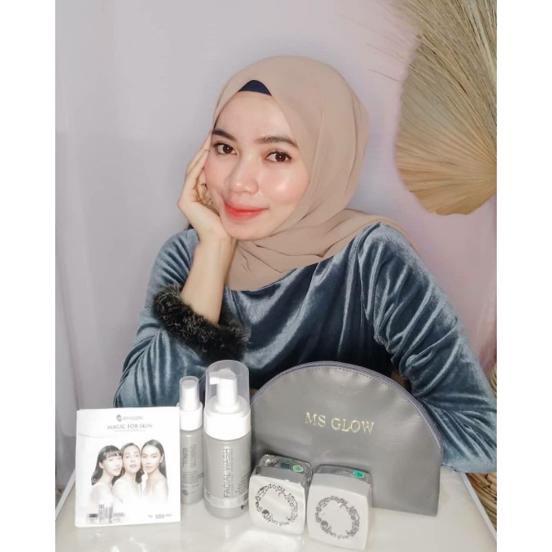 MS GLOW PAKET WAJAH ORIGINAL 100%