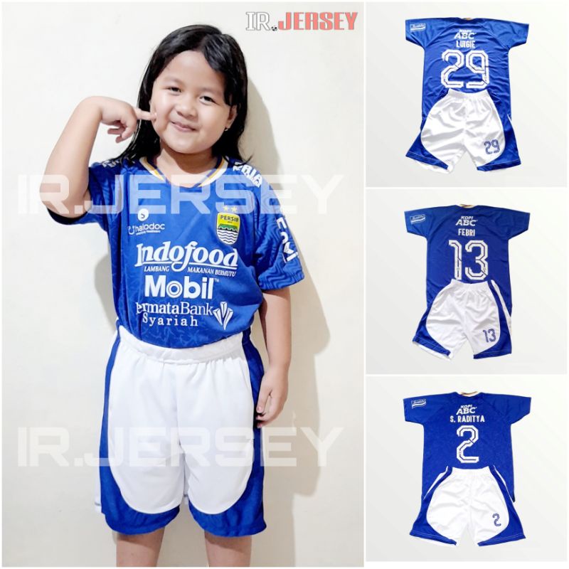 Jersey Persib home kids anak custom name name set musim 2021 - 2022