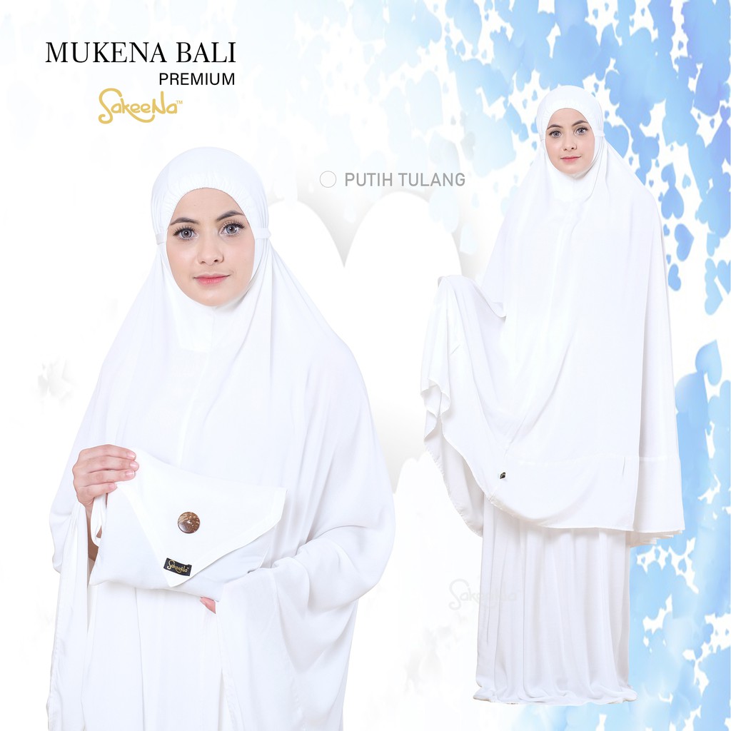 Mukena Bali Putih Tulang
