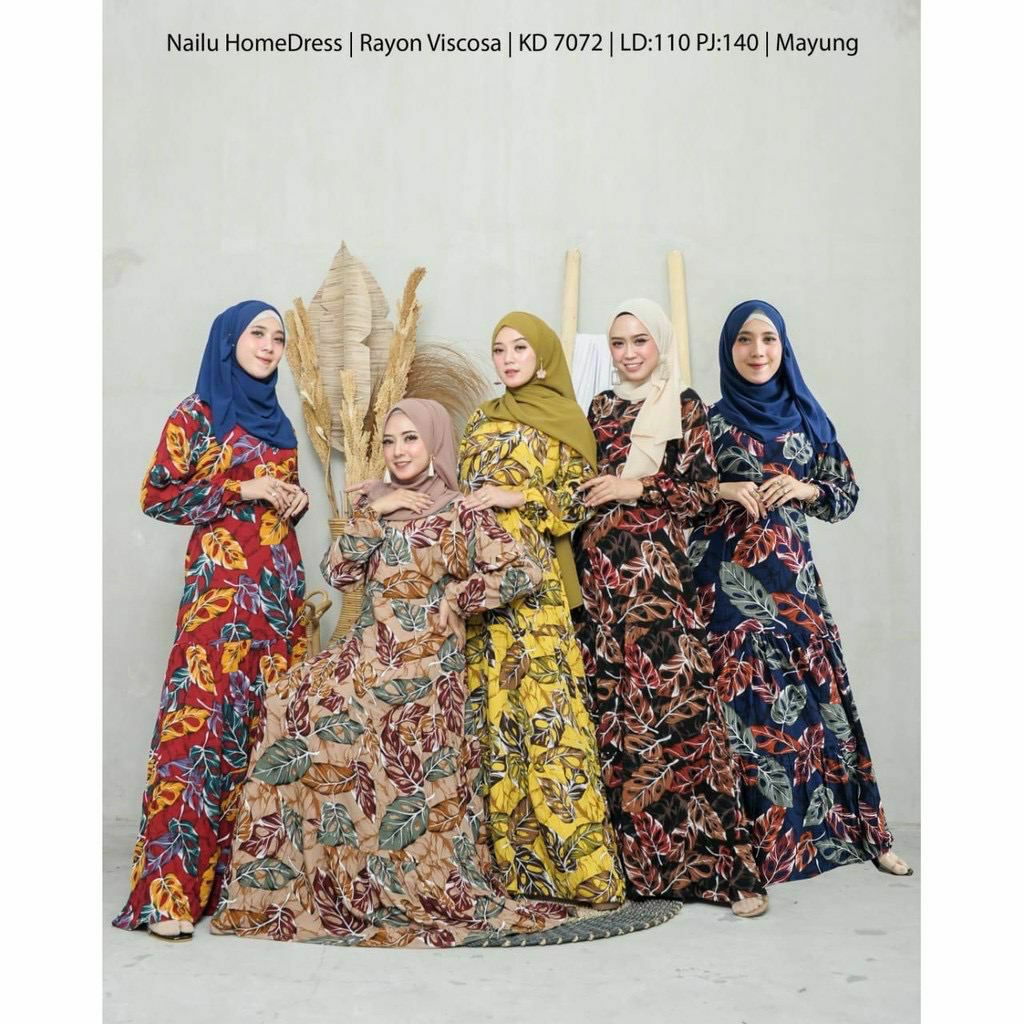 STANDAR -JUMBO 4L GAMIS RAYON ERIYAN KATUN BANGKOK RAYON VISCOSE MOTIF SULTAN