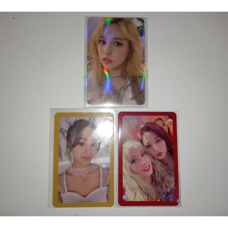 TWICE Mina More & More mnm signed Chaeyoung Momo Tzuyu Photocard Official