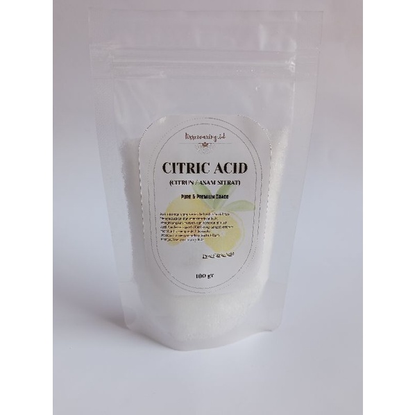 

CITRIC ACID / ASAM SITRAT MURNI GRADE SUPER / CITRUN 100GR MURAH TERBARU