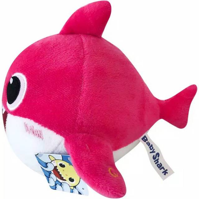 Mainan Anak Boneka Baby shark Bisa Menari Menyanyi Tiru Suara Dan LED Meyala Lampu