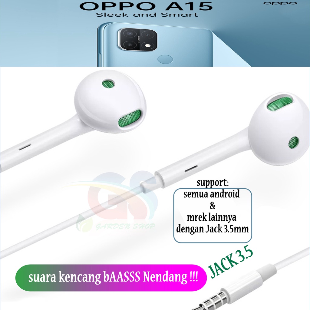 [ORI] Headset Oppo MH150 Original 100% Earphone Stereo Bass