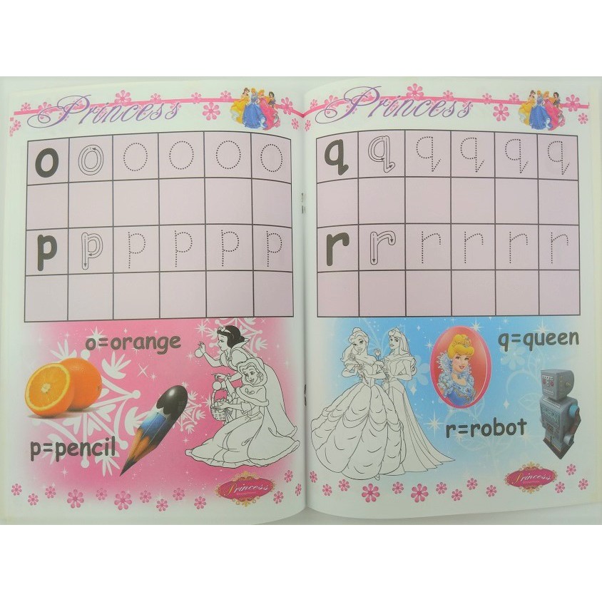 Children Activity Book Write and Coloring Buku Aktivitas Menulis dan Merwarnai Anak