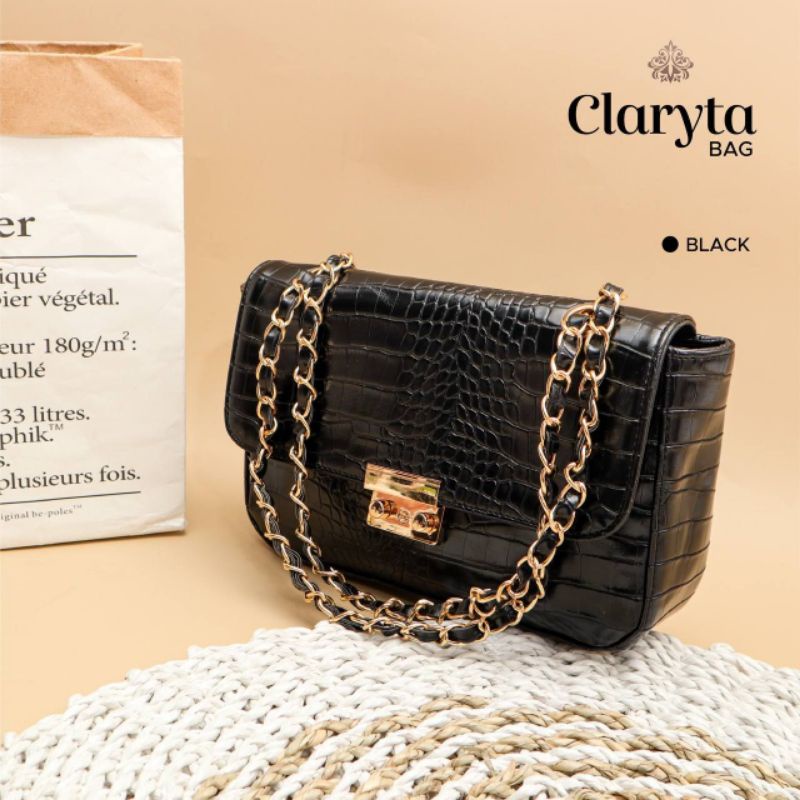 CLARYTA bag tas pesta original by Lunair bisa untuk kondangan dan acara formal motif kulit