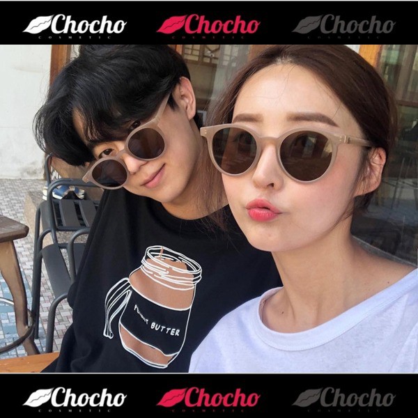 ✨PL-H007 ✨MK01 Korean INS Hot Fashion Bulat Mata Kucing Kacamata Hitam Wanita/Pria Sunglasses