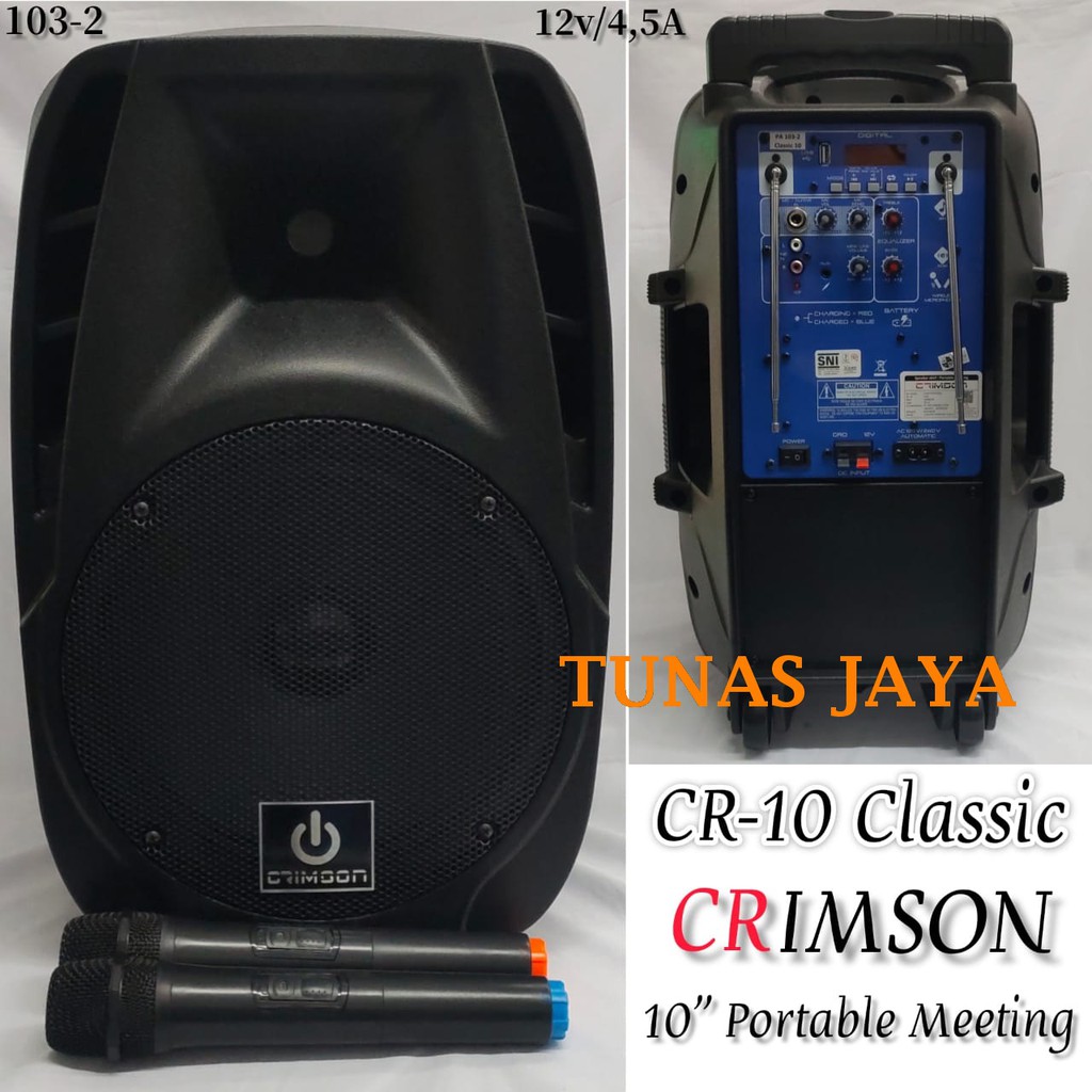 Speaker Portable Multifungsi Crimson CR-10 Classic Speaker  Crimson CR10