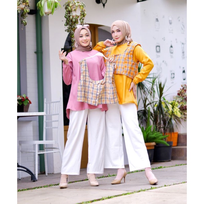 Sunny One Set. Atasan Katun. ATASAN, TUNIK, Blouse wanita, atasan wanita, BLOUSE, Baju Wanita