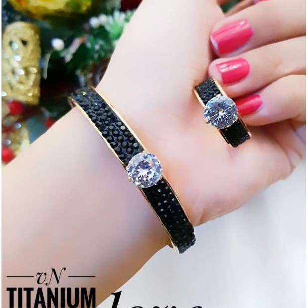 Titanium Gelang dan Cincin 1382