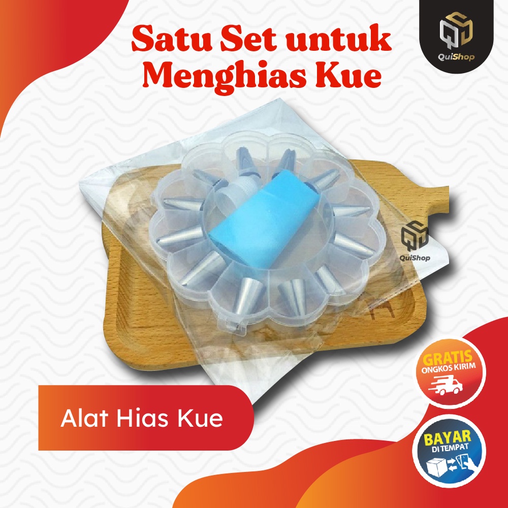 Cetakan Kue Silicone 14 Pcs Set Cream Icing Set Bakery Decoration Alat Dekorasi Baking Peralatan Dapur Termurah Premium