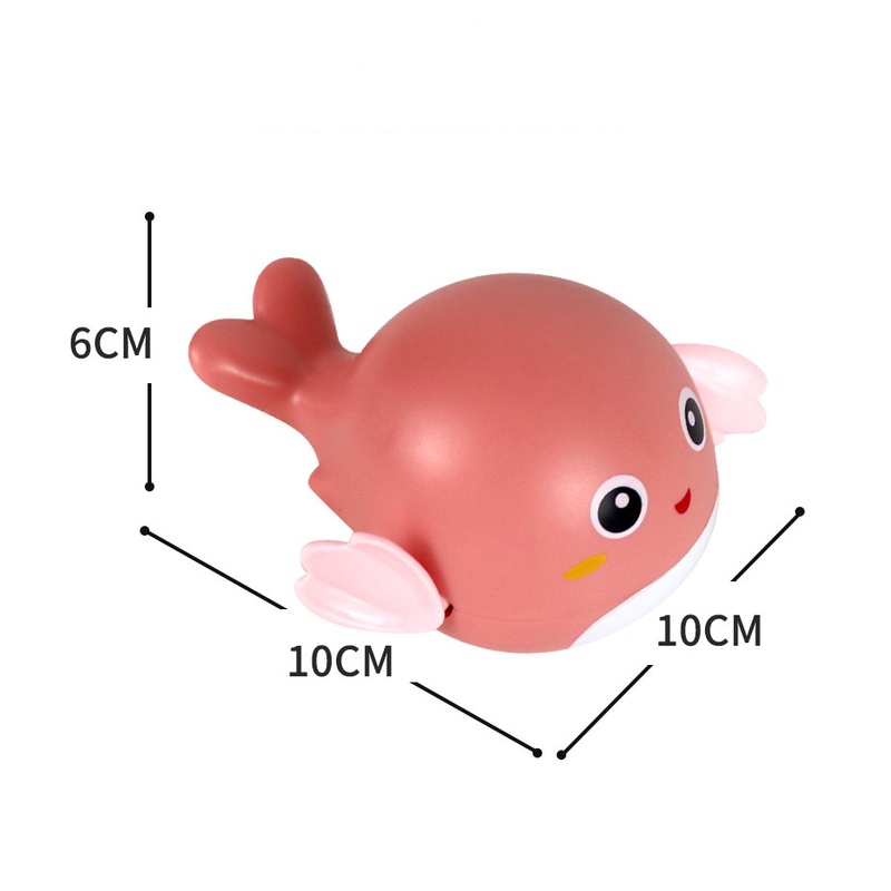 Mainan Mandi Bayi Dan Anak Toy Turtle Penyu Ikan Paus Kartun Lucu Mainan Anak Kura Kura Berenang Bak Mandi Air Mainan Mandi-lumba lumba pink