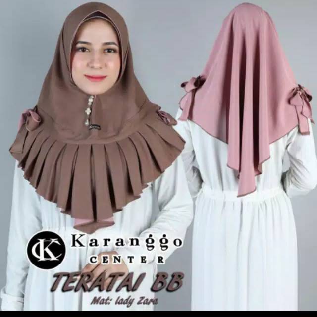 Karanggo teratai khimar bolak balik