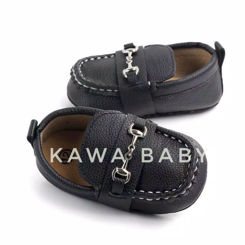 sepatu bayi loafers premium unisex acc gold gemerlap