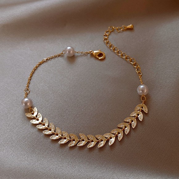 Gelang Wanita Manis Perhiasan Liontin Bracelet Gadis Hadiah Ulang Tahun Unik Emas Bangle/ Pacar-L