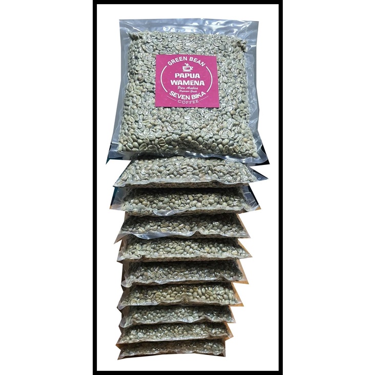 

DISKON TERBATAS !!! SEVEN BIKA PAPUA WAMENA GREEN BEANS [BIJI MENTAH] GRADE1 2.5KG TERLARIS