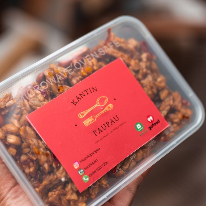 

Kering Tempe Kacang khas Kantin PauPau 300 gram