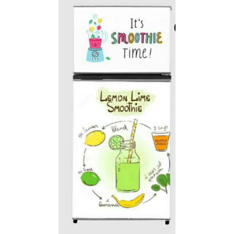 Stiker kulkas 2 pintu