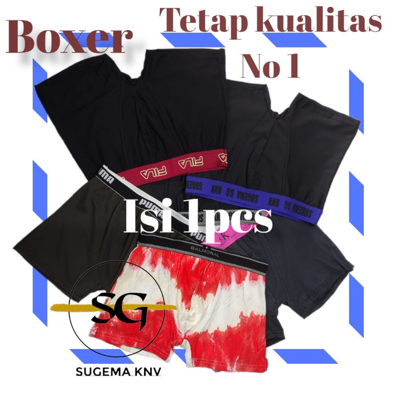 1pcs Celana dalam pria boxer murah berkualitas