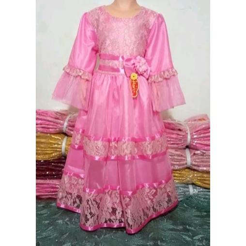 Baju muslim anak / baju pesta muslim / gaun muslim anak perempuan / gaun pesta anak perempuan / gami