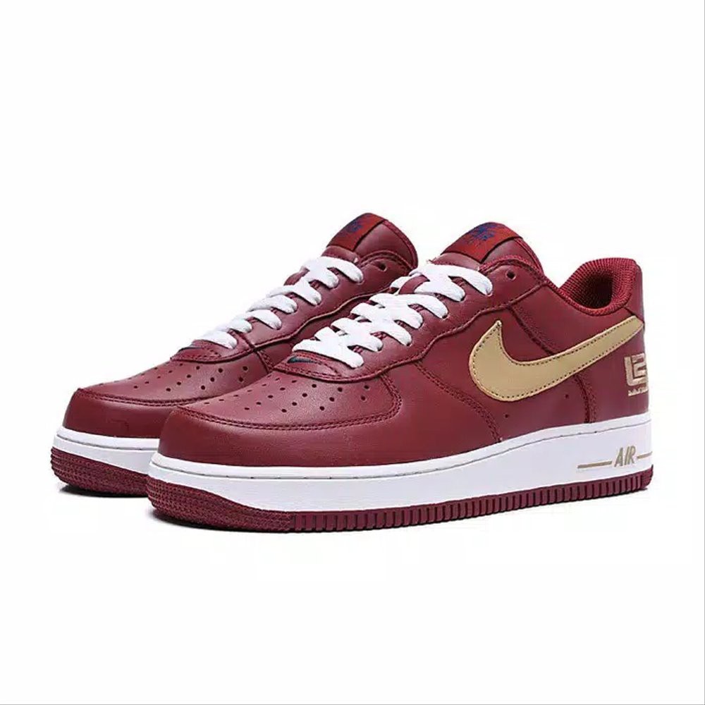 Order Langsung Nike Low Air Force 1 Lebron James Cavaliers Red Perfect Kick Diskon