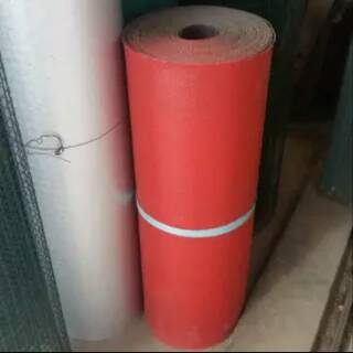 Karpet talang  110 cm Harga  per  meter  Warna merah 