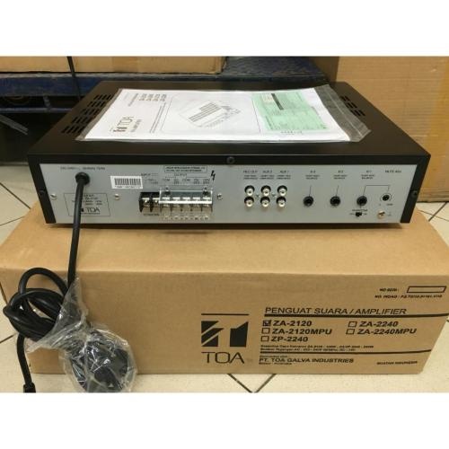 toa za 2120 amplifier 100% original mixer power 120 watt/Power Amplifier ZA-2120 TOA - Paket Sound S