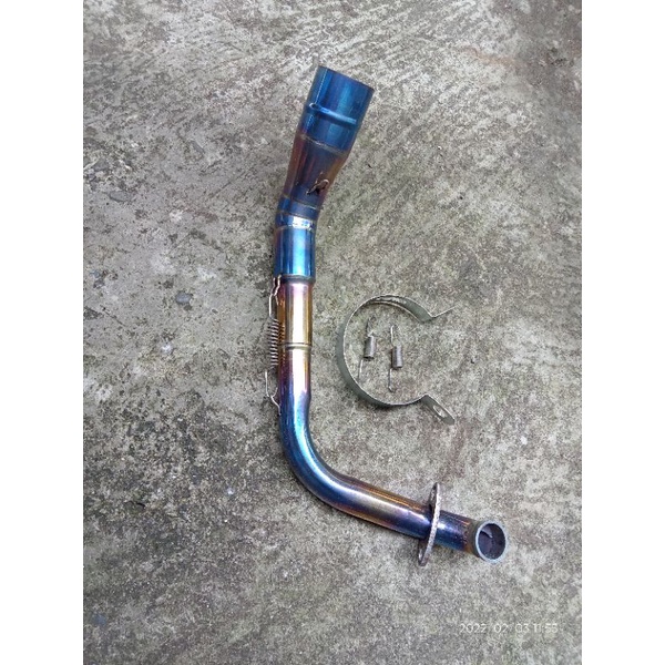 leher knalpot racing inlet 38 mm 35 32 38 50 mm beat fi pop karbu street spacy Scoopy fi Xeon GT kar