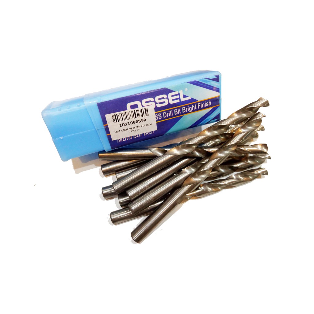 Mata Bor Besi Putih 9.5MM OSSEL-MATA BOR BESI PUTIH 9.5 MM OSSEL (10pcs)