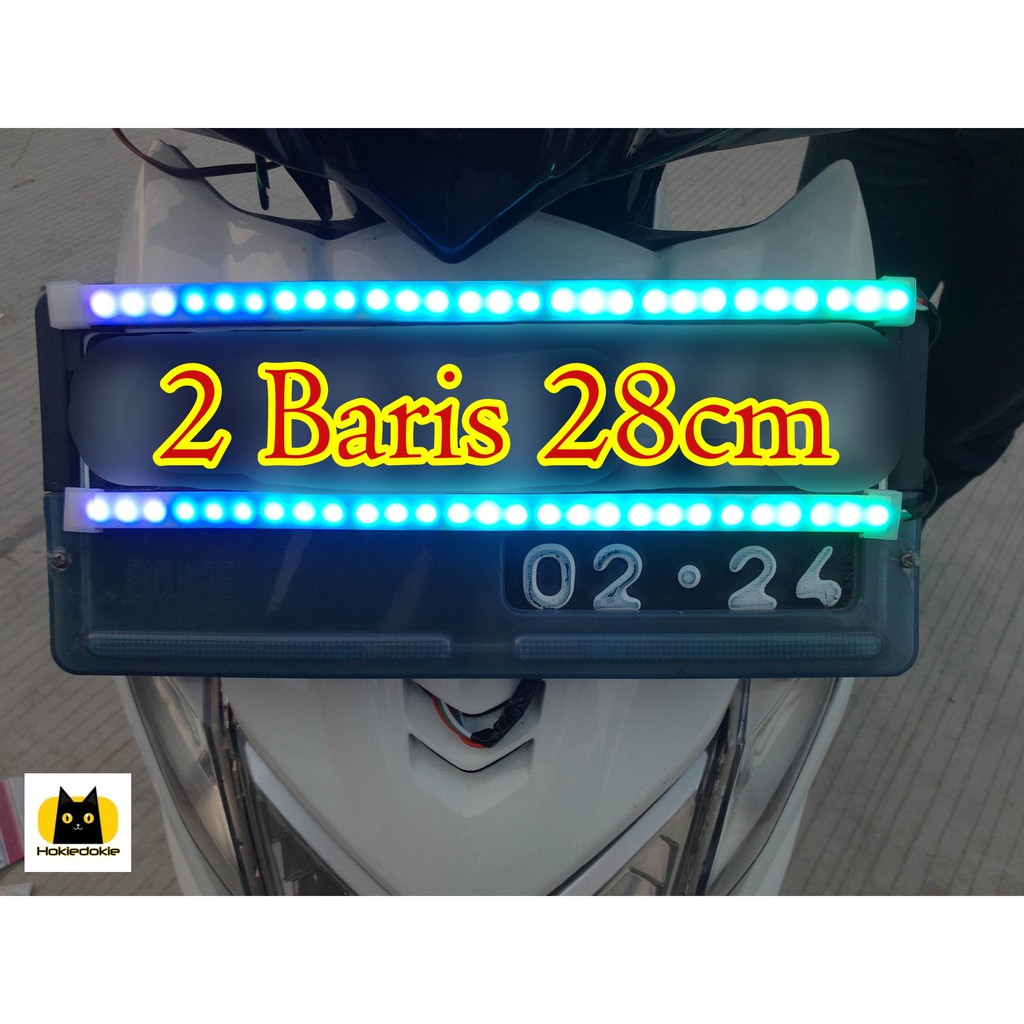 Led tail lamp RGB motor pelangi 28cm ala bus malam