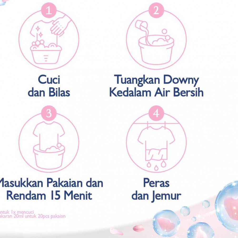 Downy Pelembut &amp; Pewangi Pakaian Mild &amp; Gentle for Baby Refill - 650 ml