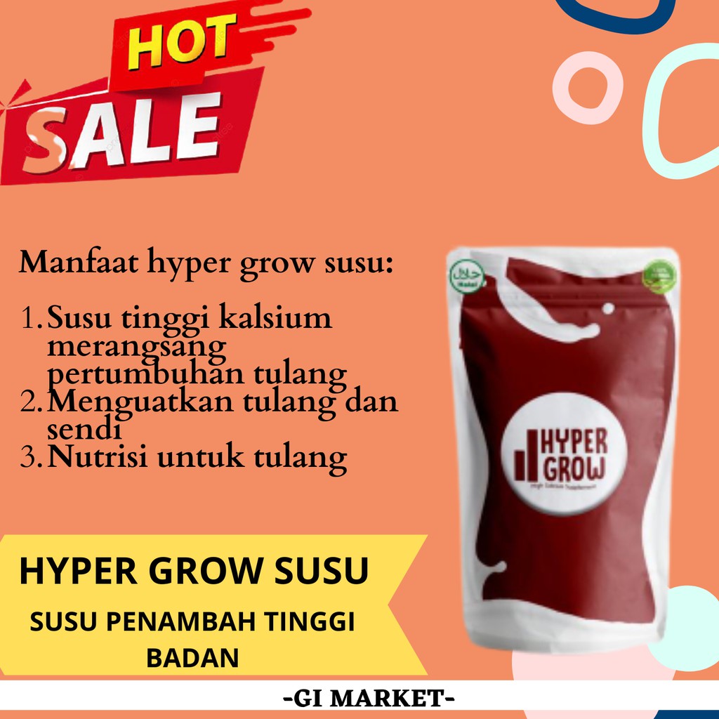 

HYPER GROW SUSU - Peninggi Badan Terlaris - susu penambah tinggi badan - suplemen tinggi badan