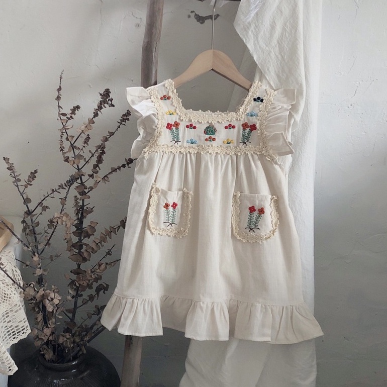 2-6thn | DRESS ANAK KOREA PESTA ELEGAN FORMAL PEREMPUAN MDD MG