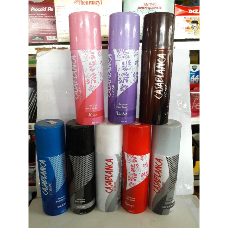 parfum spray casablanca 200ml all variant