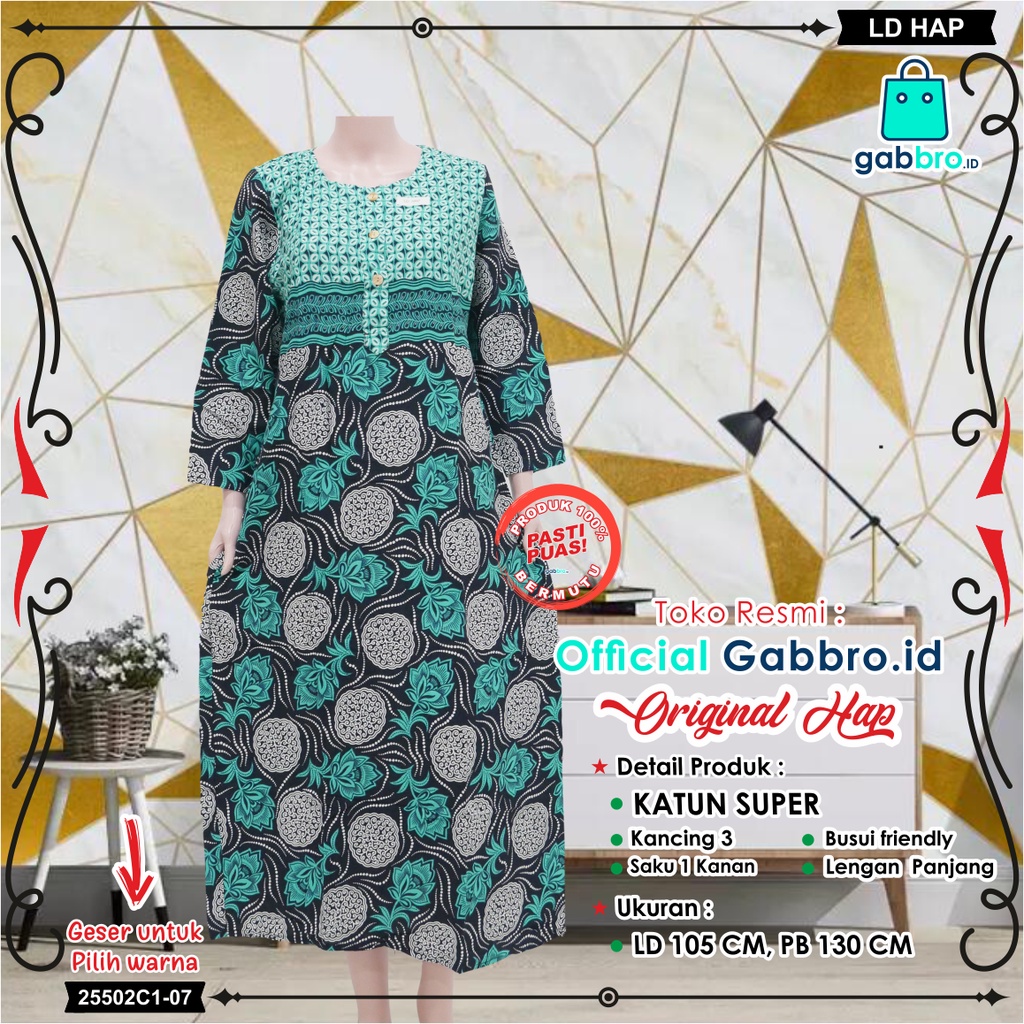GABBRO | DASTER BATIK HAP LENGAN PANJANG 7/8 [ASLI]