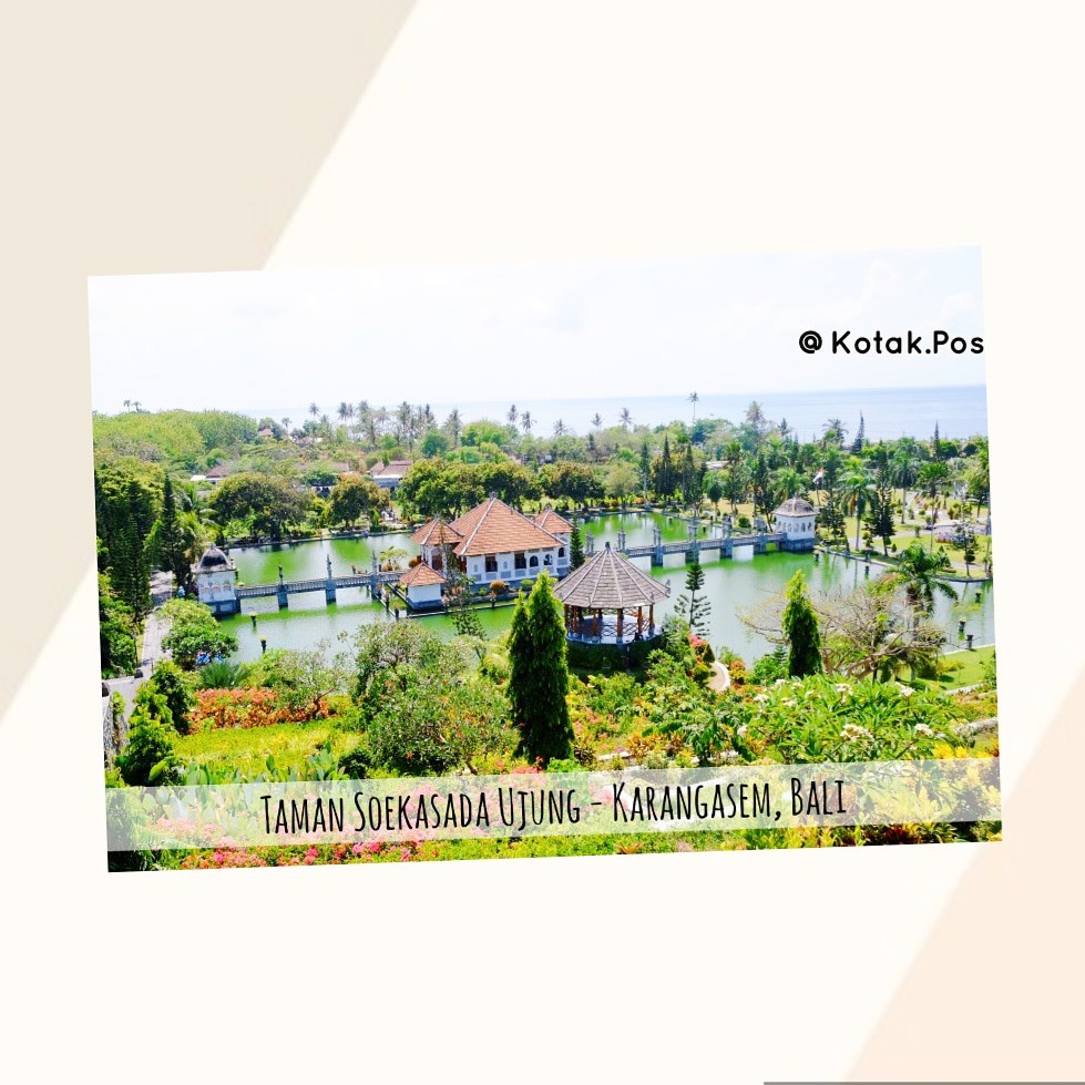 

TAMAN SOEKASADA UJUNG BALI KARTU POS POSTCARD GREETING CARD UCAPAN POSTCROSSING MURAH GIFT WISUDA HQ