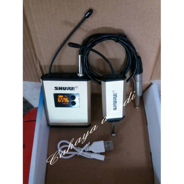 Jack gitar wireless SHURE kualitas bagus