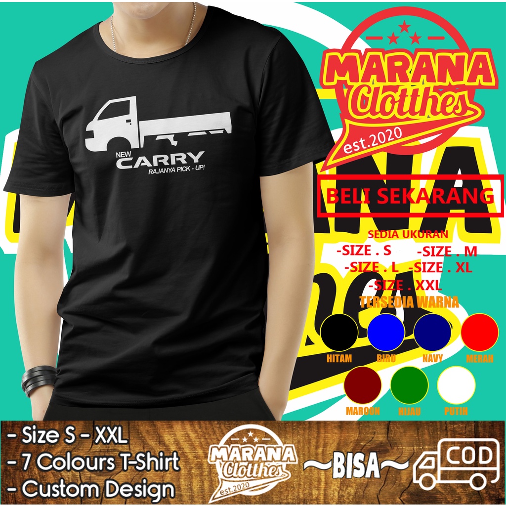 Kaos Mobil Suzuki New Carry Pickup Side Baju Otomotif