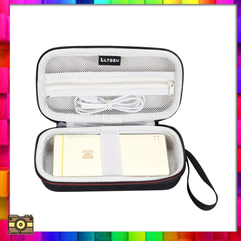 Mirrorless LTGEM Case for Kodak Mini or Kodak Mini 2 Mobile Photo Printer-Black