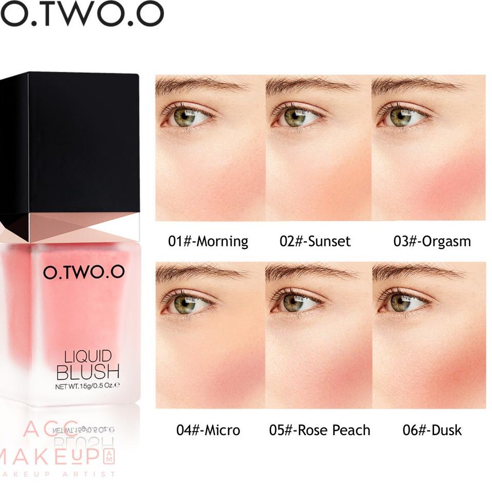 ❤ [BPOM] O.Two.O Liquid Blush On Blusher Cair O Two O OtwoO Blush Fard A Joues ??