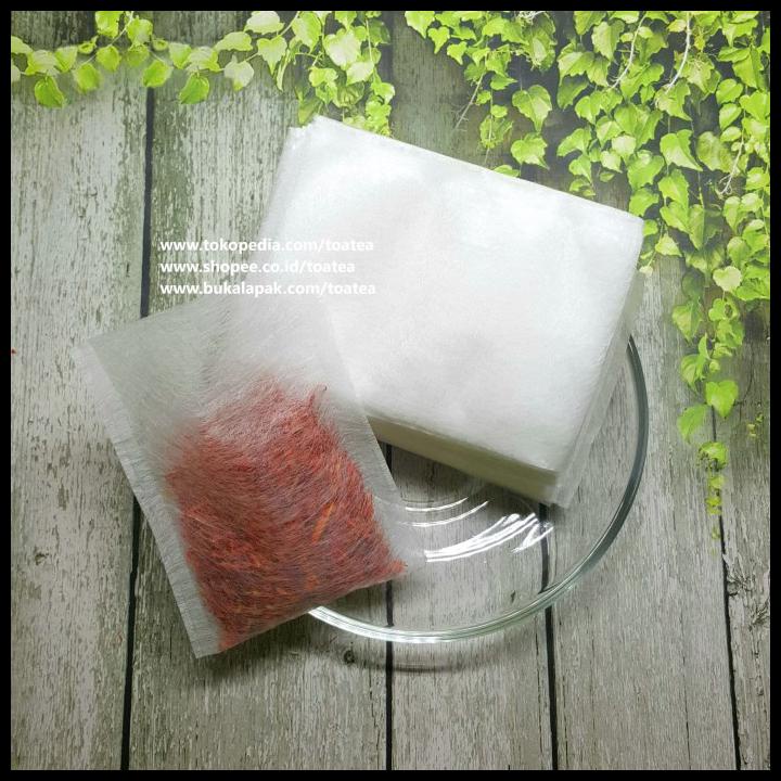

Kantong Teh Celup Kosong Biodegradable Uk. 6 X 8 Cm Isi 100Pcs